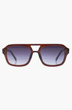 Reality Eyewear Runway USA Edition Sunglasses in Chocolate at Nordstrom