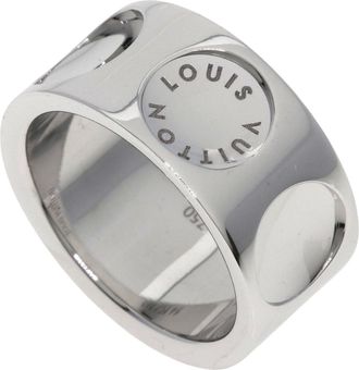 Louis Vuitton White Gold (18K) Band Ring (Pre-Owned)
