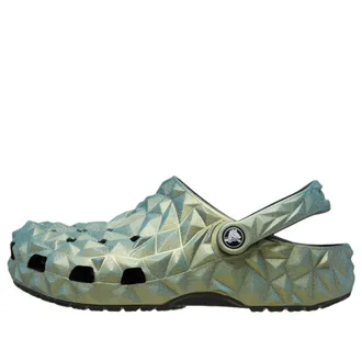 Crocs Classic Iridescent Geometric Clog Green 209841-001
