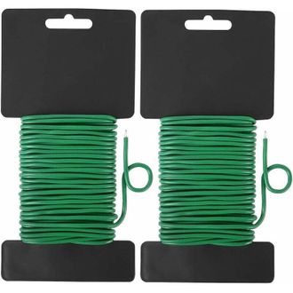OEM Paquete De 2 Bridas Flexibles Para Plantas De Jard&iacute;n, Ideales Para El Hogar, La Oficina Y El Jard&iacute;n, 20 Metros, Color Verde
