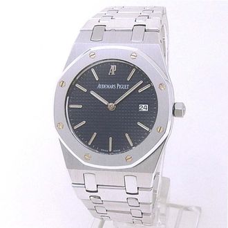 Audemars Piguet Pre-owned Audemars Piguet Royal Oak Quartz Black Dial Mens Watch 56175BC.OO.0789BC.01