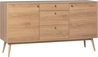 Klast Aparador bajo efecto madera natural 150x76 cm