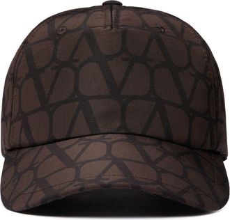 Valentino Garavani VLogo Signature cap - men - Silk/Cotton/Metal - 59 - Brown