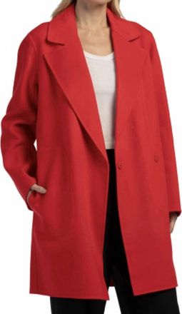 Theory Boy Coat In Red