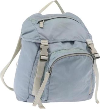 Prada Pre-owned Backpacks, female, Blue, Size: ONE SIZE Pre-owned Vintage Backpack