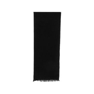 D'Aniello Shimmer-effect Frayed Scarf
