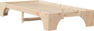 vidaXL Estructura de cama Madera de pino macizo 197 x 82 x 30 cm Vidaxl