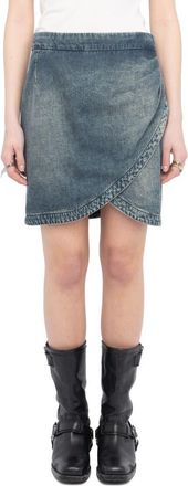 Zadig&Voltaire Denim Miniskirt in Medium Blue at Nordstrom, Size 2 Us