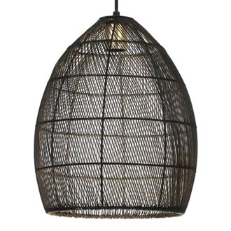 Light & Living L&aacute;mpara Colgante - Meya - Negro - Metal - &Oslash; 30cm - Light&living