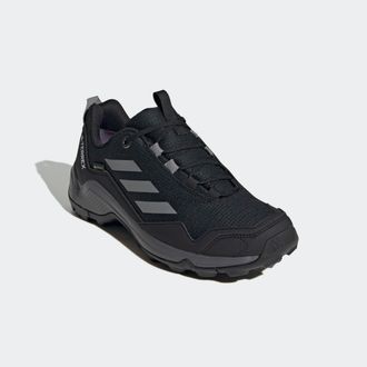 ADIDAS TERREX Wanderschuh ADIDAS TERREX TERREX EASTRAIL GORE-TEX, Damen, Gr. 37, schwarz (core schwarz, grau three, grau four), Synthetik, Textil, Schuhe Wanderschu