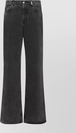 Alexander McQueen denim low-rise wide-leg jeans