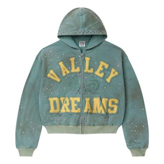 Vale Forever Bank Zip Up Hoodie Dark Mint VALE-08-007-BZU-GN