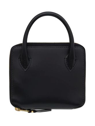 Comme Des Garçons Portafoglio con zip e manico - Nero