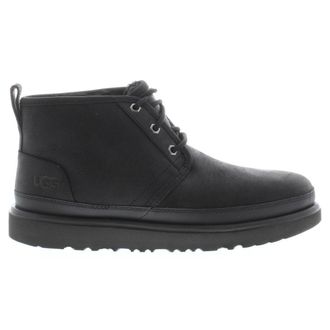 UGG Neumel Weather II Leather Synthetic Mens Lace Up Boots - Black TNL - Size:UK 10