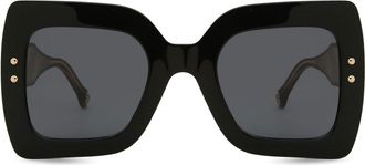 Carolina Herrera HER 0082/S 807/IR Womens Sunglasses Black Size 51