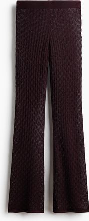 H&M Schimmernde Hose aus Pointellestrick - Pink