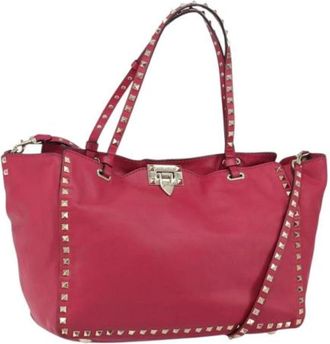 Valentino Pre-owned Handbag - Dames - Vintage Handtas - Roze - ONE Size - Leer - Vintage