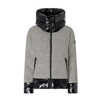 Pinko Pinko, Jassen, Dames, Zwart, XS, Tweed, Daboecia Tweed Puffer Jas