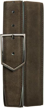 Canali Suede Belt in Brown at Nordstrom, Size 36 R