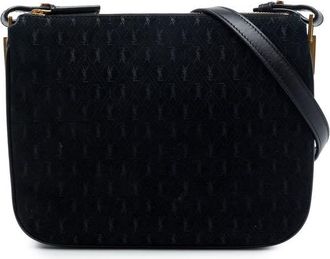Saint Laurent Pre-owned Saint Laurent Suede Allover Monogram Crossbody Ladies 44EZJOP9RKBCEZ7N