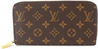 Louis Vuitton Pre-owned Lange portemonnee (bi-fold) - Dames - Vintage Accessoires - Bruin - ONE Size - Vintage