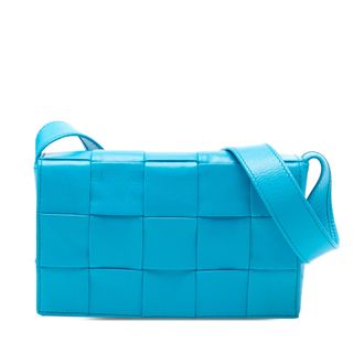 Bottega Veneta Tweedekans Kleine Papieren Kalfsleer Intrecciato Cassette Schoudertas