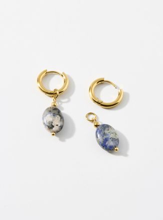 Simons Womens Natural gemstone earrings