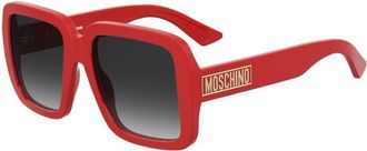 Moschino Grey Shaded Square Ladies Sunglasses MOS180/S 0C9A/9O 55