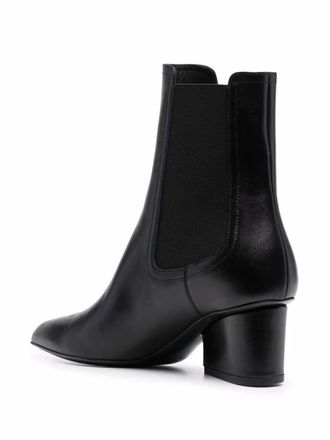 Ferragamo Logo-Embossed Heel Chelsea Boot - Black