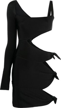 Roberto Cavalli cut out-detail mini dress - women - Polyamide/Viscose/Polyester - 46 - Black