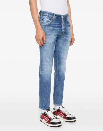 Dsquared2 Mens Skater Slim Fit Jeans Blue Clothing >