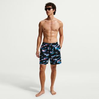 Nike Mens Swim Breaker 7 Brief-Lined Volley Short in Multicolor | NESSG550-990