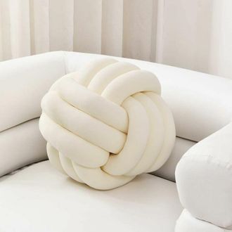 OEM Coj&iacute;n Con Forma De Bola Para Decoraci&oacute;n De Dormitorio, Xu, Infantil, Xu, Peluche Relajante Para Aliviar El Estr&eacute;s, Almohada Suave Con Nudo,-crezuo