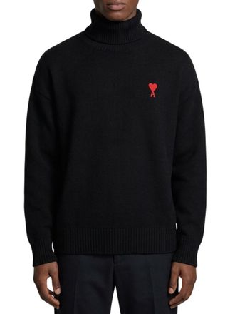 Ami Black Turtle Neck Sweater
