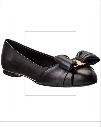 Ferragamo Varina Leather Flat