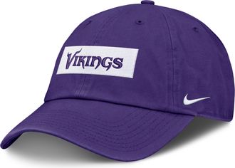Nike Minnesota Vikings Primetime Club Wordmark Nike Mens NFL Adjustable Hat in Purple | NF0251L9M-ZW0