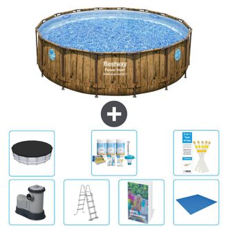 Bestway Piscina Bestway Power Steel Redonda - 488x122 Cm - 8-piezas S599