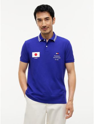 Tommy Hilfiger Mens Regular Fit Japan Soccer Polo - Radiant Blue - XXL