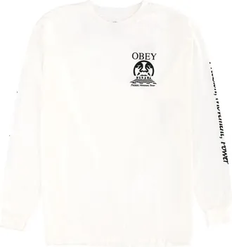 Obey T-Shirt Precision A Manche Lunghe-Uomo