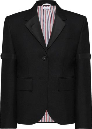 Thom Browne Blazer con bottone - Nero