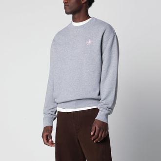 J.W.Anderson Grey cotton sweatshirt with embroidered logo