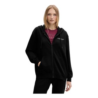 A|X Armani Exchange Hoodies & sweatvesten, Dames, Zwart, M, Zip-throughs