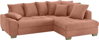 Mr. Couch Ecksofa »Nikita II, L-Form« Wahlweise mit Bettfunktion, Bettkasten & RGB-LED-Beleuchtung