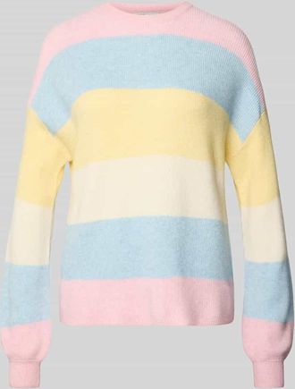 Only Regular Fit Strickpullover aus Viskose-Mix Modell ATIA in Rosa, Gr&ouml;&szlig;e XL