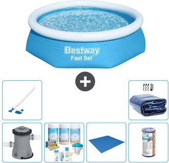 Bestway Piscina Bestway Fast Set Redonda - 244x61 Cm - 8-piezas S21408