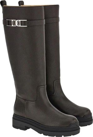 Ferragamo Vara Leather Boot