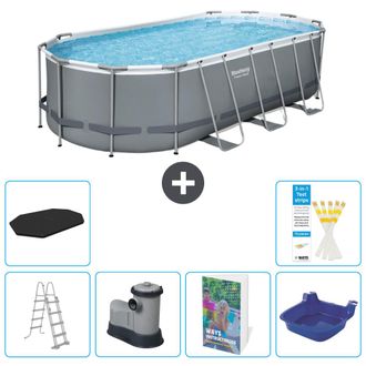 Bestway Piscina Bestway Power Steel Oval - 549x274x122 Cm - 7-piezas S662