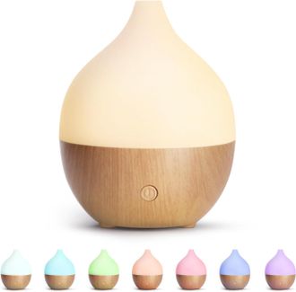 OEM Difusor De Aceites Esenciales, Difusor Ultras&oacute;nico De 100 Ml, Humidificador Con Luz C&aacute;lida Y Apagado Autom&aacute;tico Para Dormitorio, Spa, Yoga Y Masaje