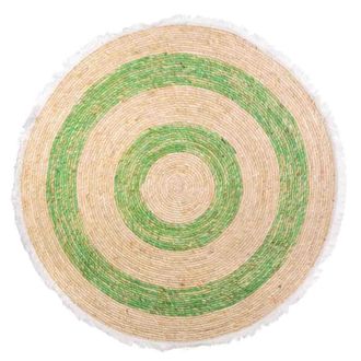 Wanderlust Deco Wanderlust Deco - Alfombra Fibra Natural Tejido Artesanal Verde D120x1