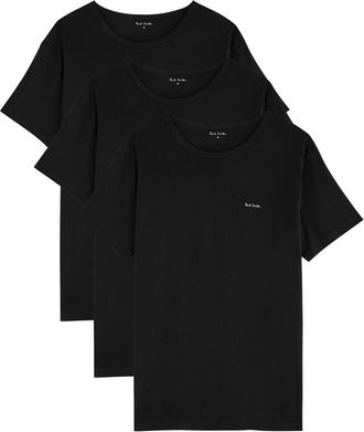 Paul Smith Logo-print Cotton T-shirt - set of Three - Black - L